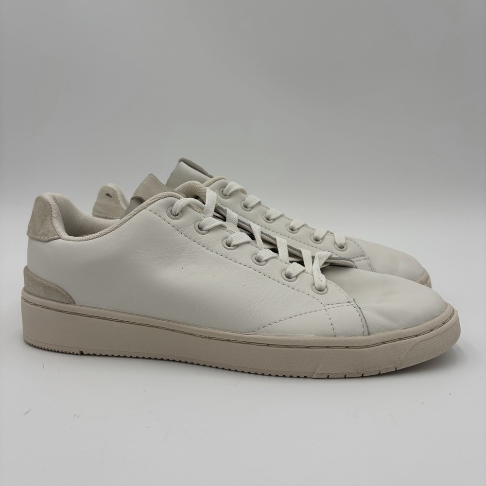 TOMS TRVL LITE Sneakers Men's Size 9 White Lightweight Lace Up
